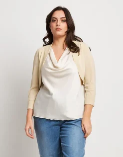 Bolerino stondato in lurex