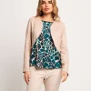 Bolero in ecosuede con bordi stondati