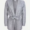 Caban con filato in paillettes