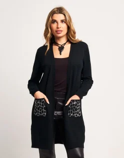 Caban con strass animalier