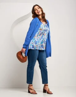 Caban in maglia con bottoni