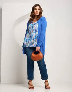 Caban in maglia con bottoni