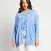 Caban in maglia con inserti a costine