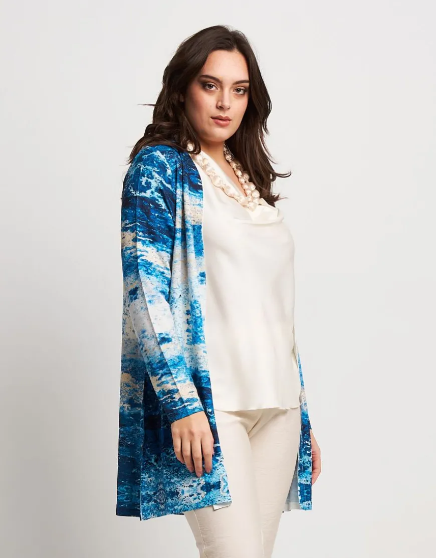 Caban in maglia con tasche