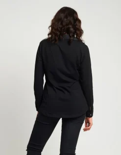 Camicia con bottoni e taschino di borchie