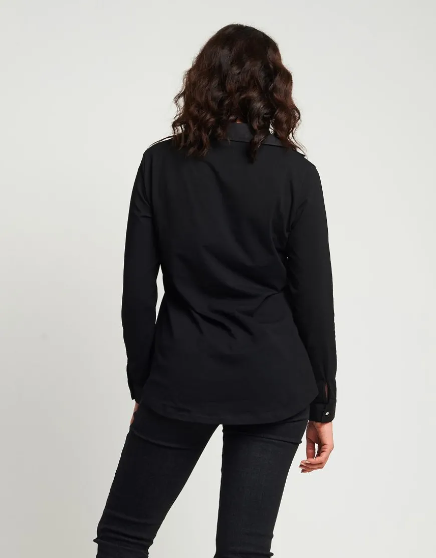Camicia con bottoni e taschino di borchie