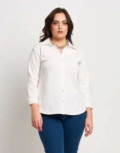 Camicia con bottoni in madreperla
