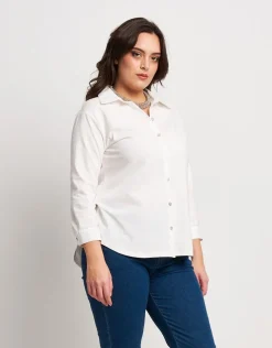 Camicia con bottoni in madreperla