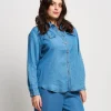 Camicia con colletto e pattine