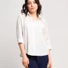 Camicia con inserti in pizzo