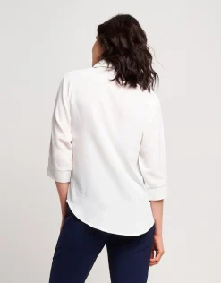 Camicia con inserti in pizzo