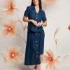 Camicia con risvolti e bottoni a contrasto