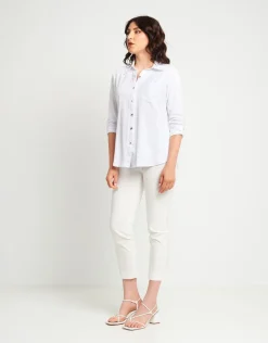 Camicia con strass sul taschino