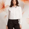 Camicia corta con diamanti