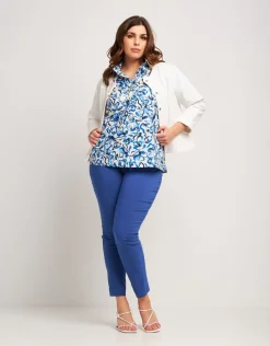 Camicia in cotone stampato fantasia