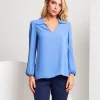 Camicia in georgette azzurra