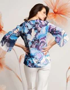 Camicia in georgette fantasia