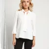 Camicia in raso con sciarpina