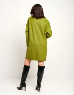 Cappotto con collo a fascetta