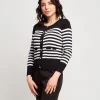 Cardigan a coste con bottoni