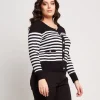 Cardigan a coste con bottoni