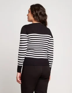 Cardigan a coste con bottoni