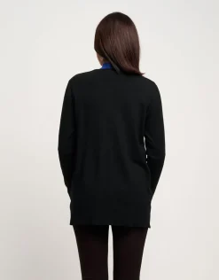 Cardigan con bottoni argento