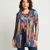 Cardigan con dettagli dorati