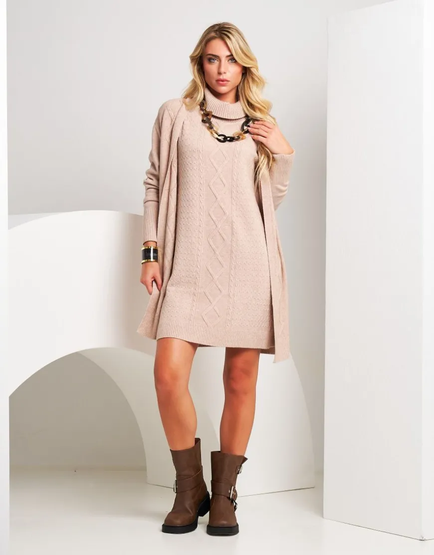 Cardigan in maglia con lavorazione