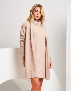Cardigan in maglia con lavorazione