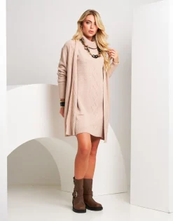 Cardigan in maglia con lavorazione