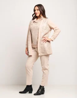 Cardigan in maglia con paillettes
