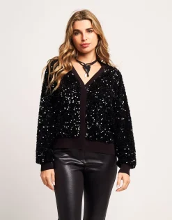 Cardigan in paillettes
