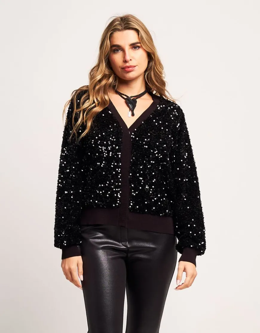 Cardigan in paillettes