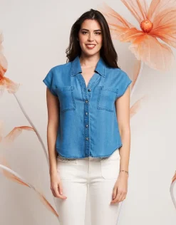Casacca a kimono con colletto e tasche