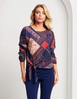 Casacca a ponchetto fantasia patch