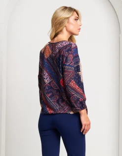 Casacca a ponchetto fantasia patch