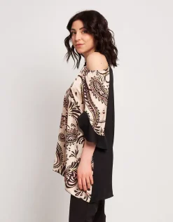 Casacca asimmetrica con volants