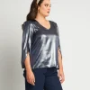 Casacca blu laminata