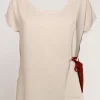Casacca con nastrino rosso gessato