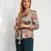 Casacca fantasia con cinturina