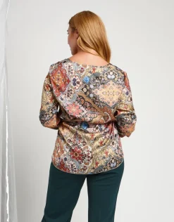 Casacca fantasia con cinturina