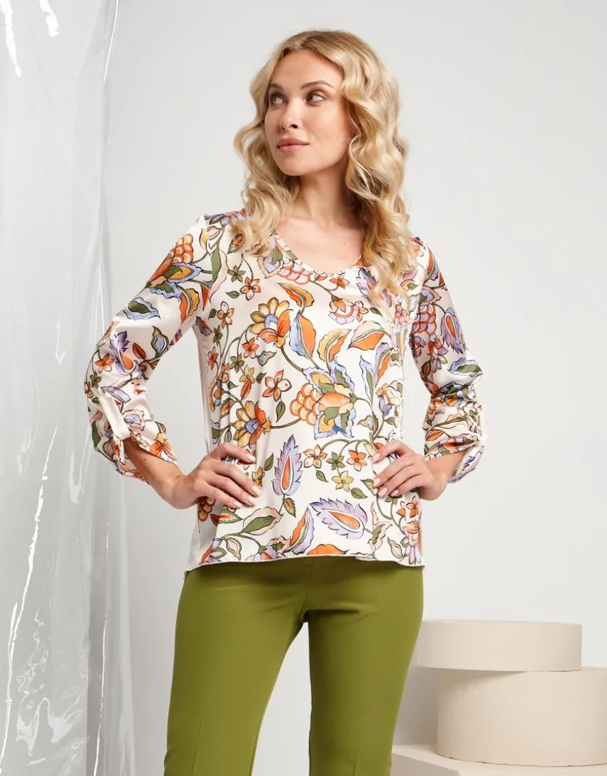 Casacca fantasia floreale