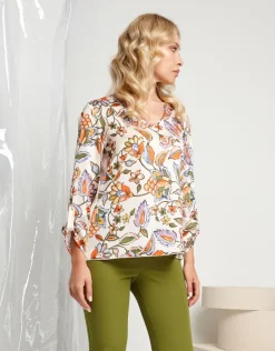 Casacca fantasia floreale