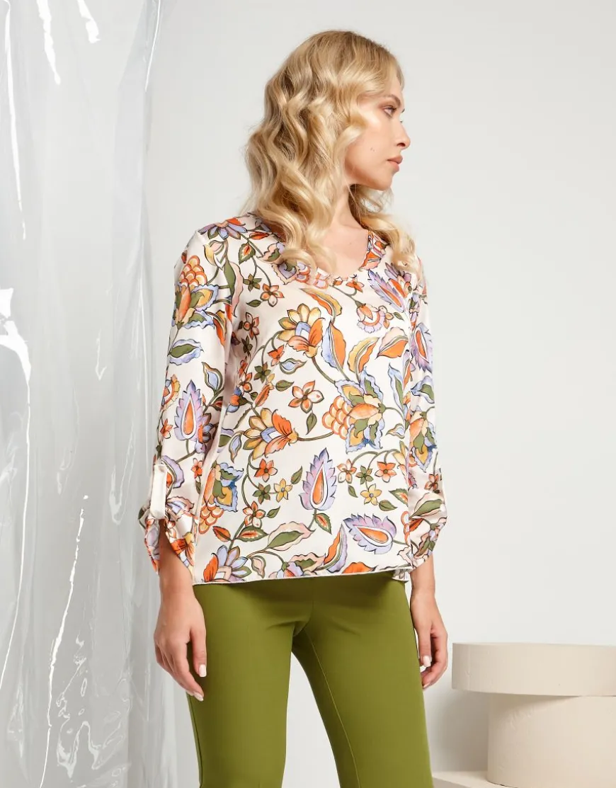 Casacca fantasia floreale
