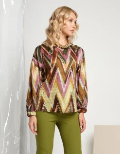 Casacca fantasia zig zag