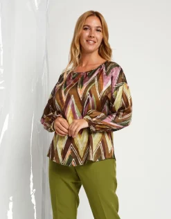 Casacca fantasia zig zag