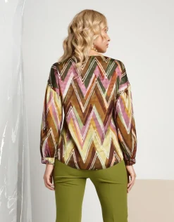 Casacca fantasia zig zag