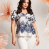 Casacca in fantasia pizzo