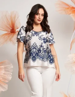 Casacca in fantasia pizzo